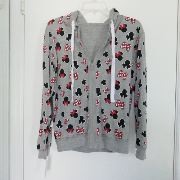 Disney Tops - NWT Disney Minnie Mouse reversible zippered hoodie size S